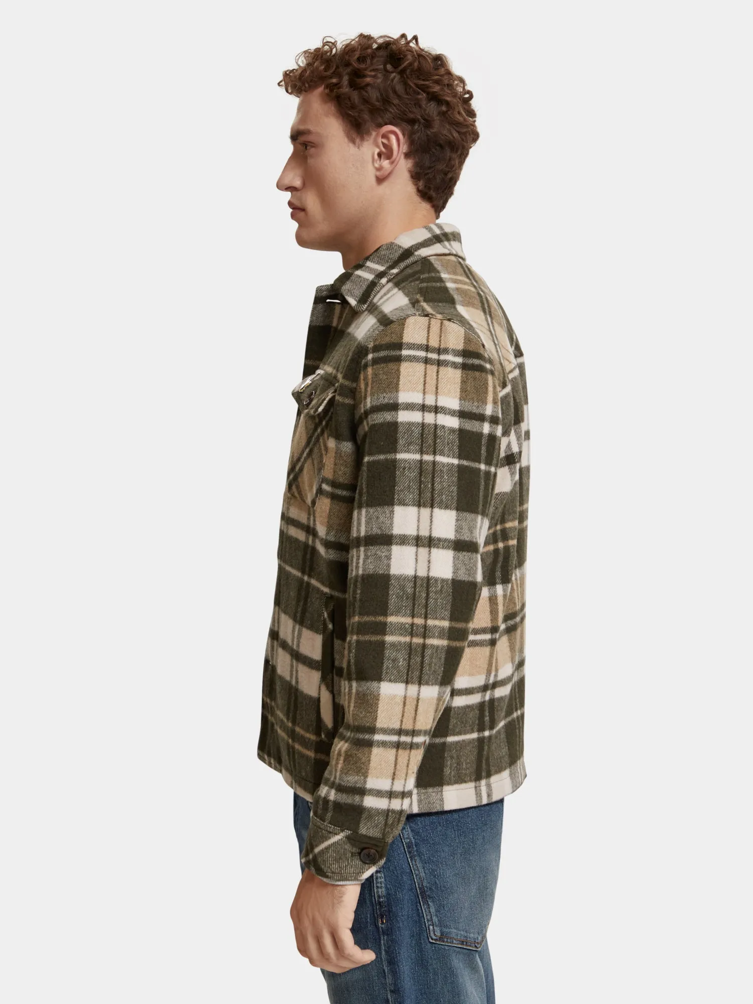 Checked wool-blend overshirt sold by Scotch and Soda product image thumbnail 4