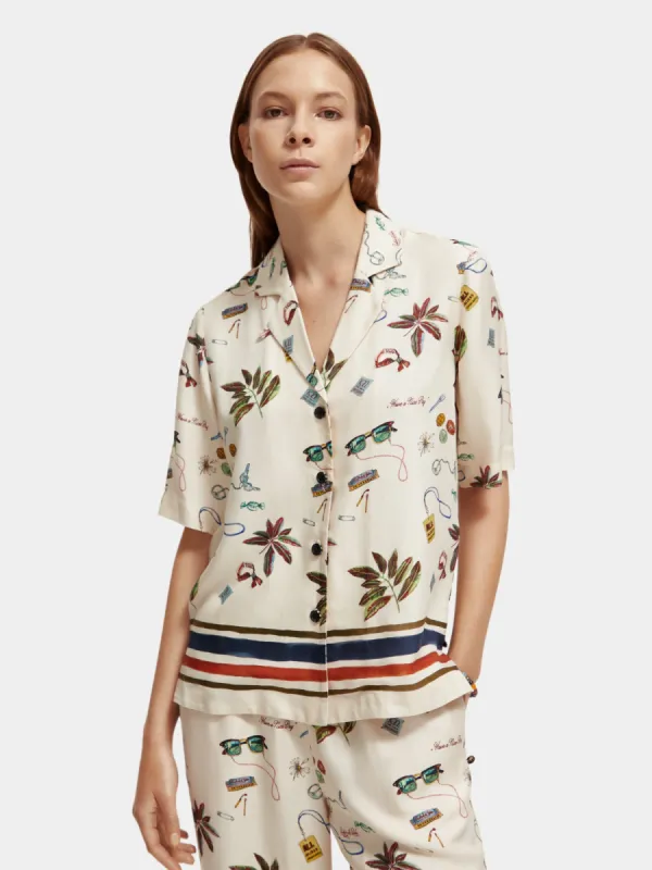 Printed camp shirt sold by Scotch and Soda