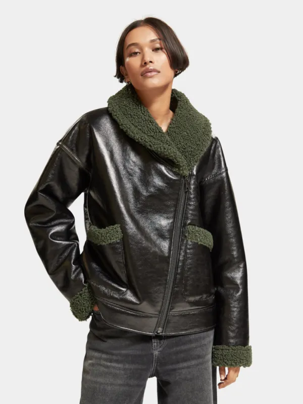 Faux shearling jacket sold by Scotch and Soda