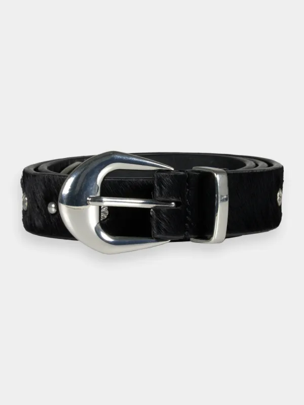 Studded leather belt sold by Scotch and Soda