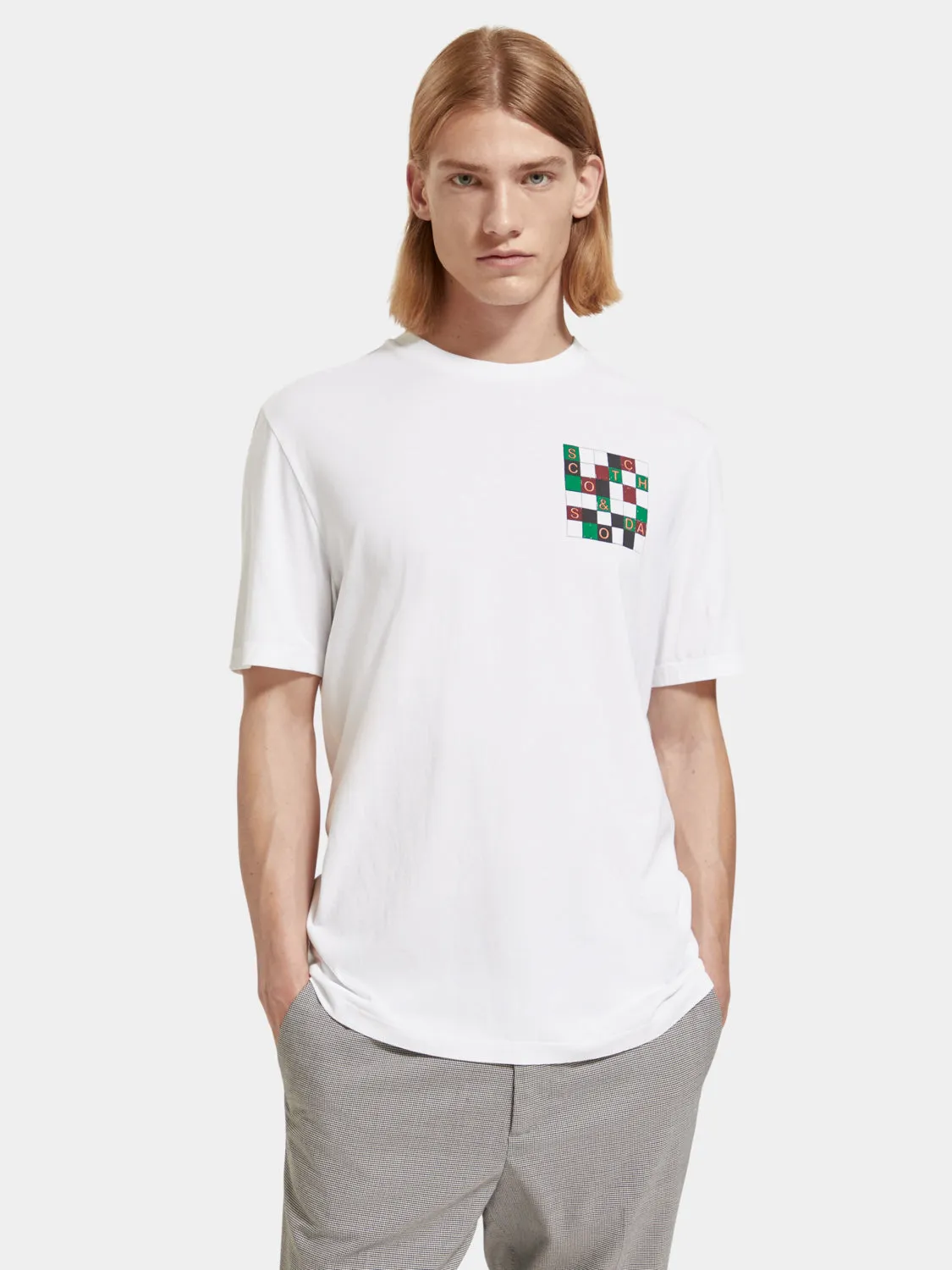 Regular-fit artwork t-shirt sold by Scotch and Soda