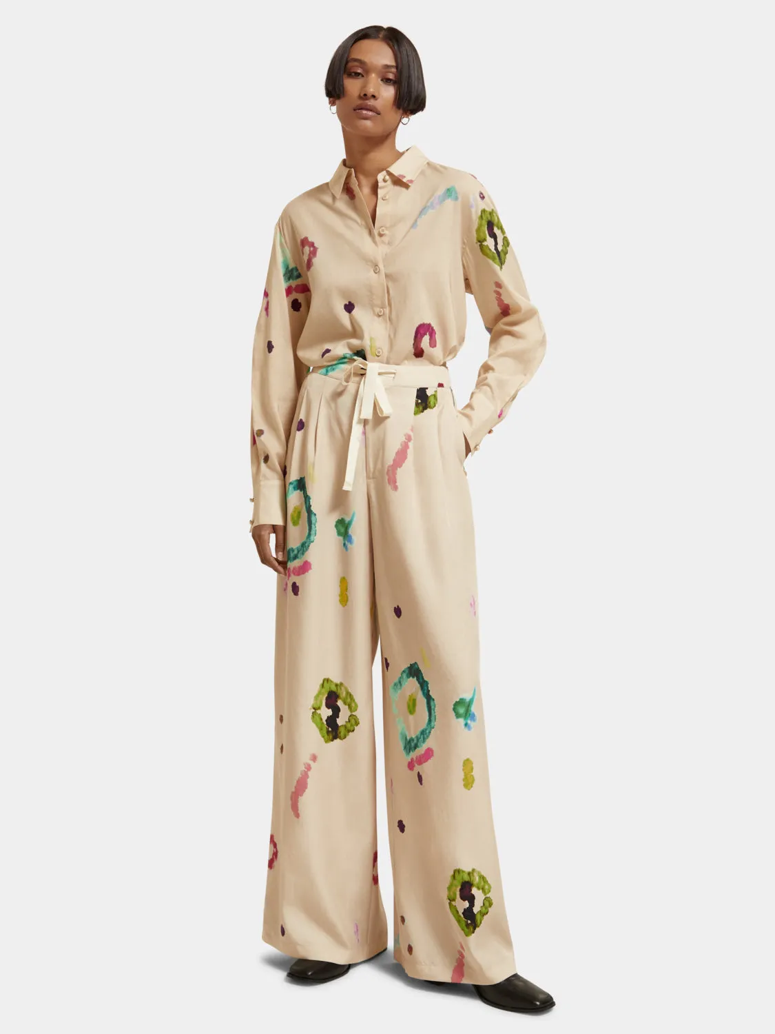 Tie-dyed printed shirt sold by Scotch and Soda product image thumbnail 4