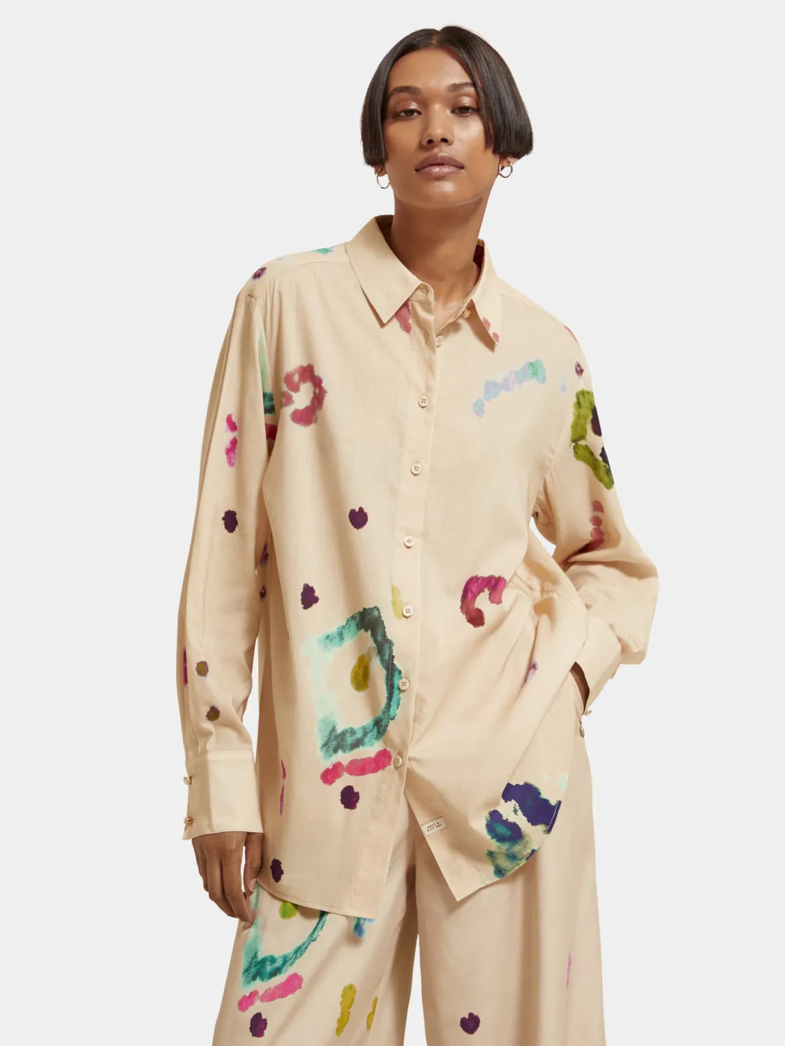 Tie-dyed printed shirt sold by Scotch and Soda