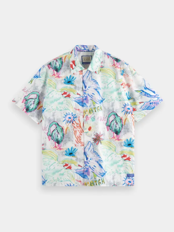 Printed poplin shirt sold by Scotch and Soda