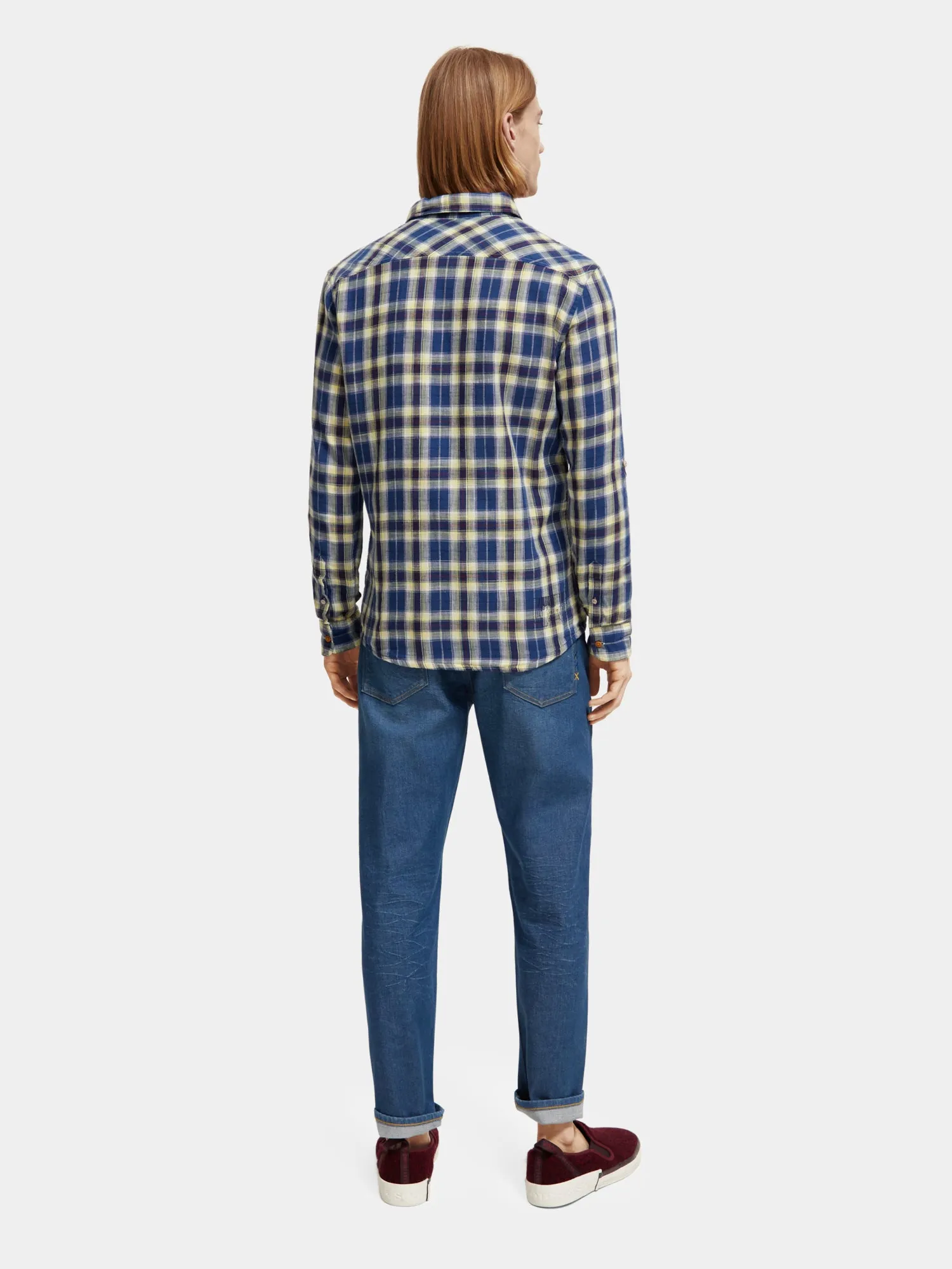 Checked flannel shirt with sleeve adjustments sold by Scotch & Soda product image thumbnail 4