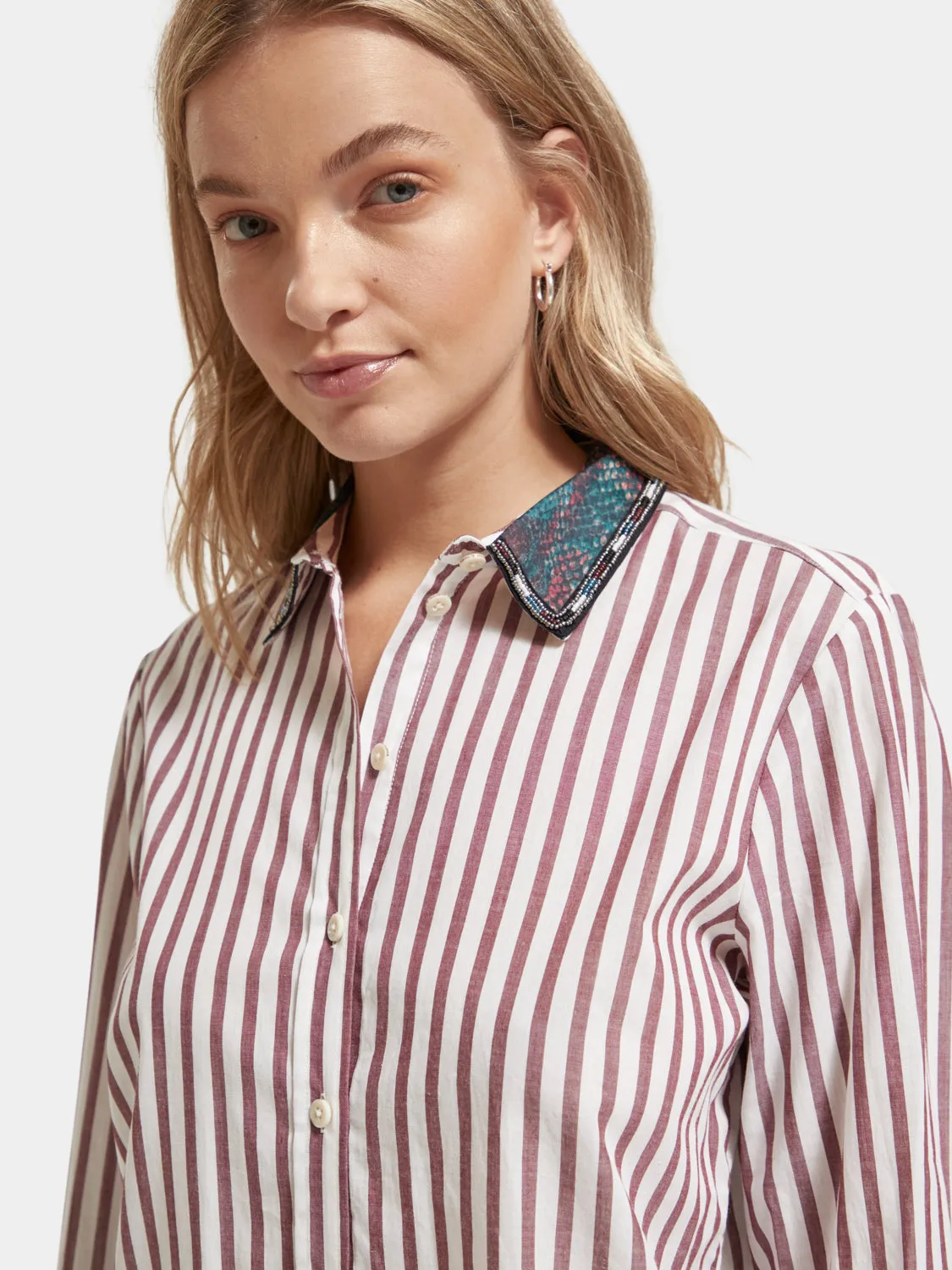 Striped shirt with beading sold by Scotch and Soda product image thumbnail 5