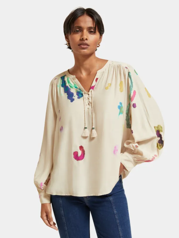 Lace-up blouse sold by Scotch and Soda