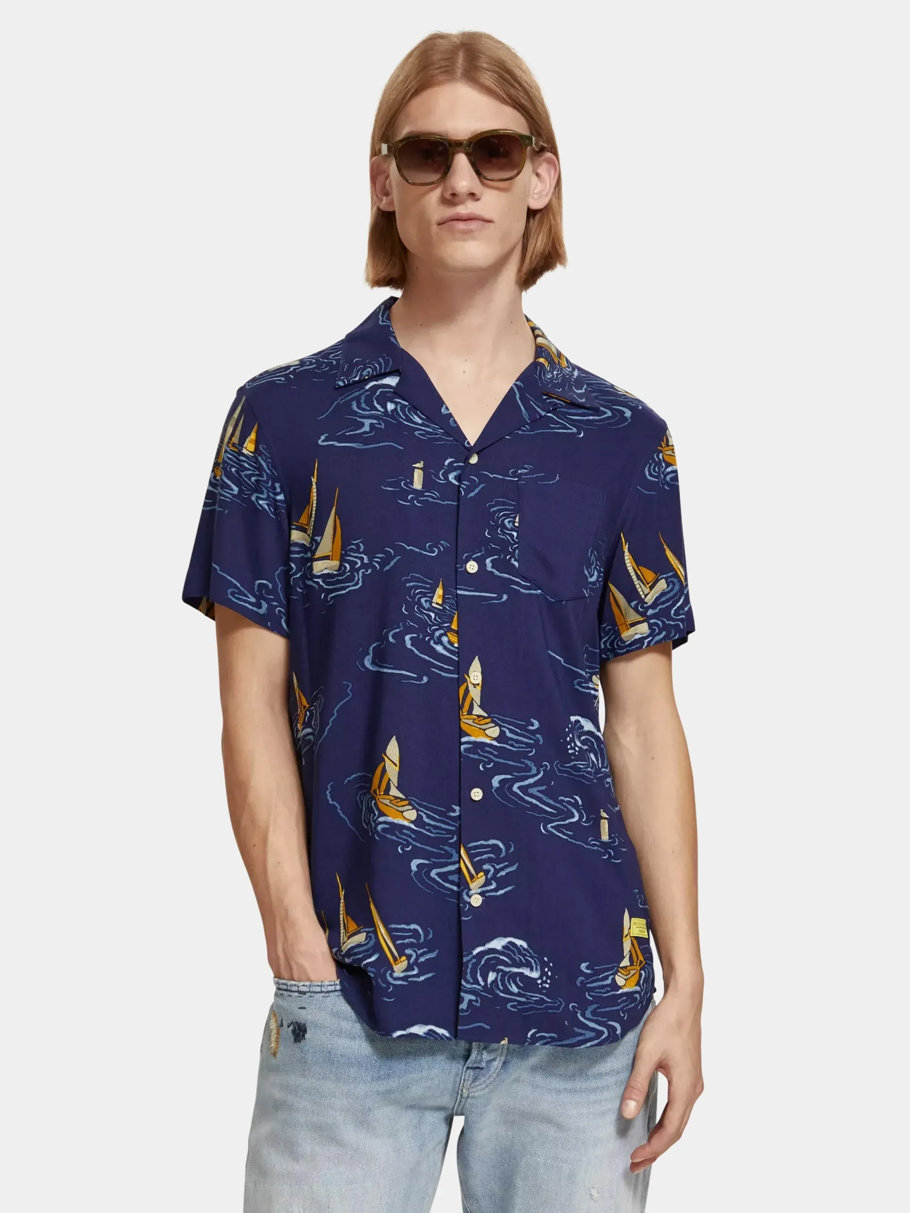 Printed camp shirt sold by Scotch & Soda