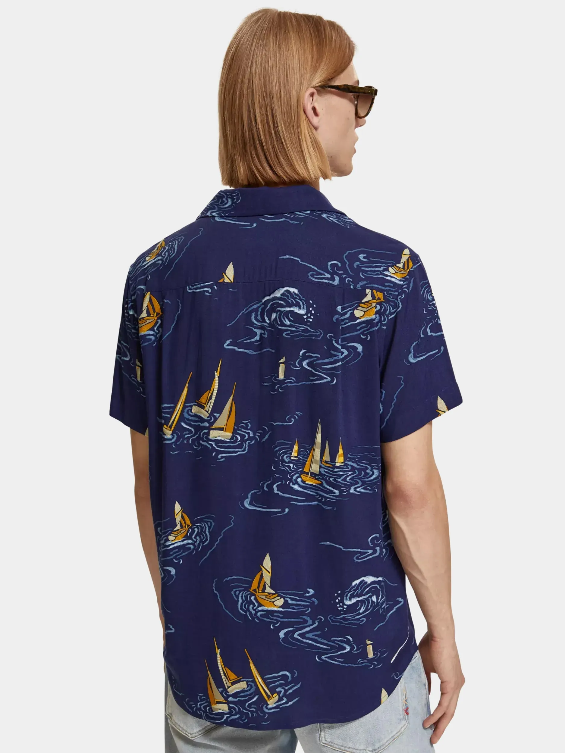 Printed camp shirt sold by Scotch & Soda product image thumbnail 3