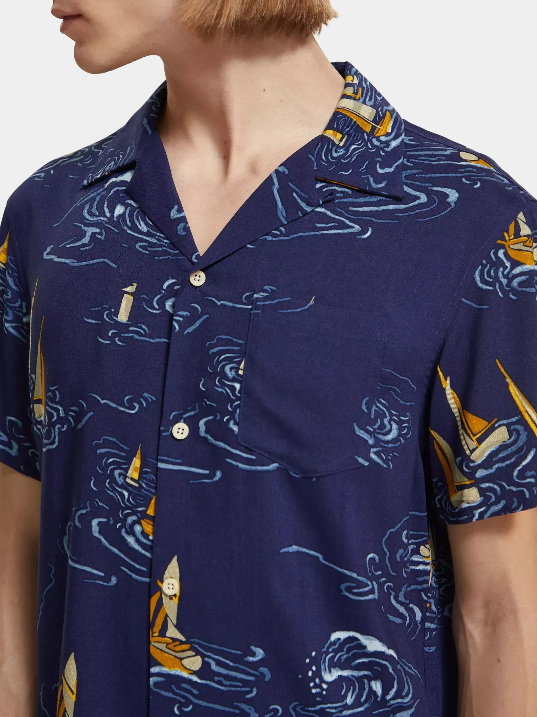 Printed camp shirt sold by Scotch & Soda product image thumbnail 5