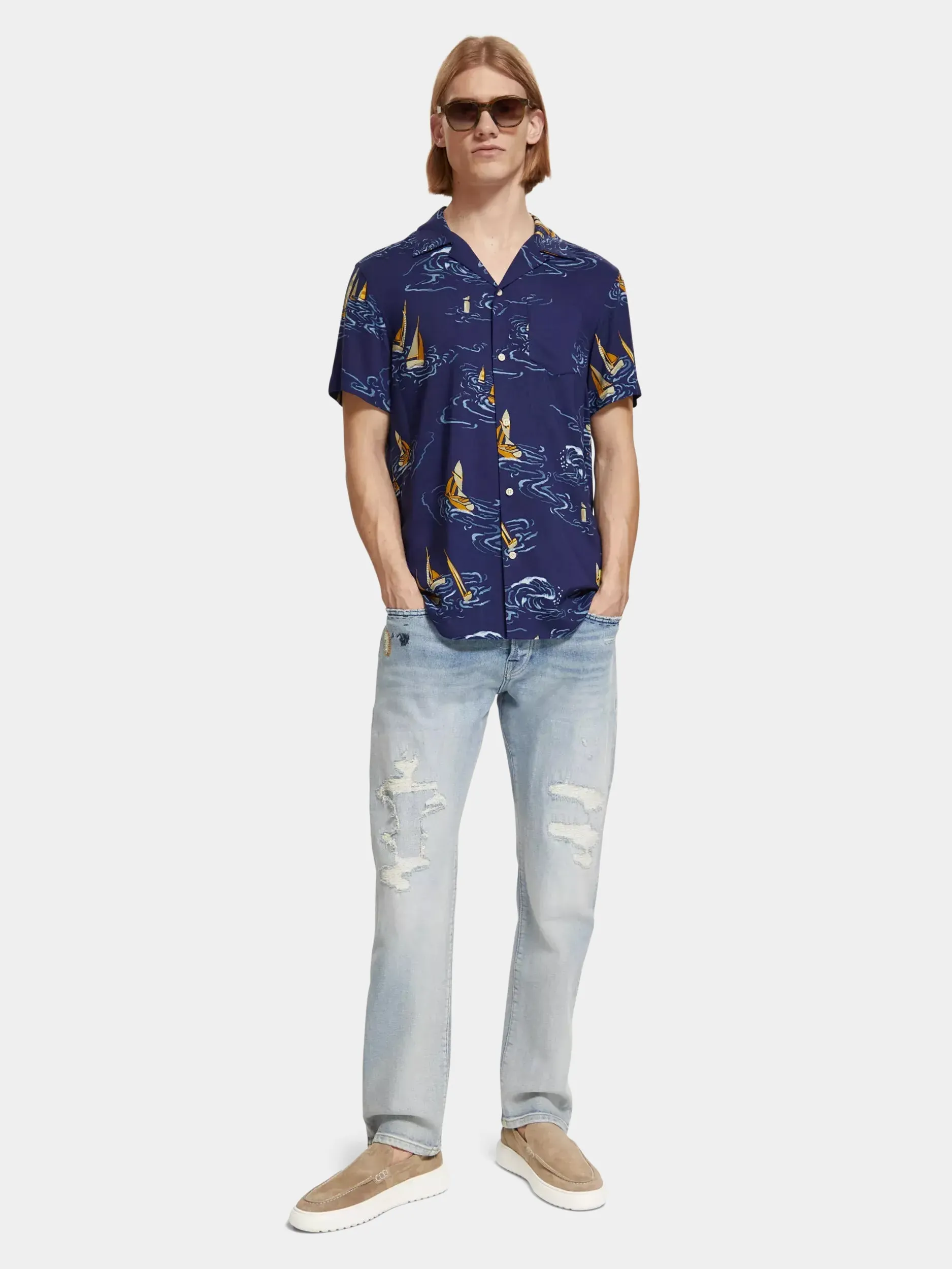 Printed camp shirt sold by Scotch & Soda product image thumbnail 4