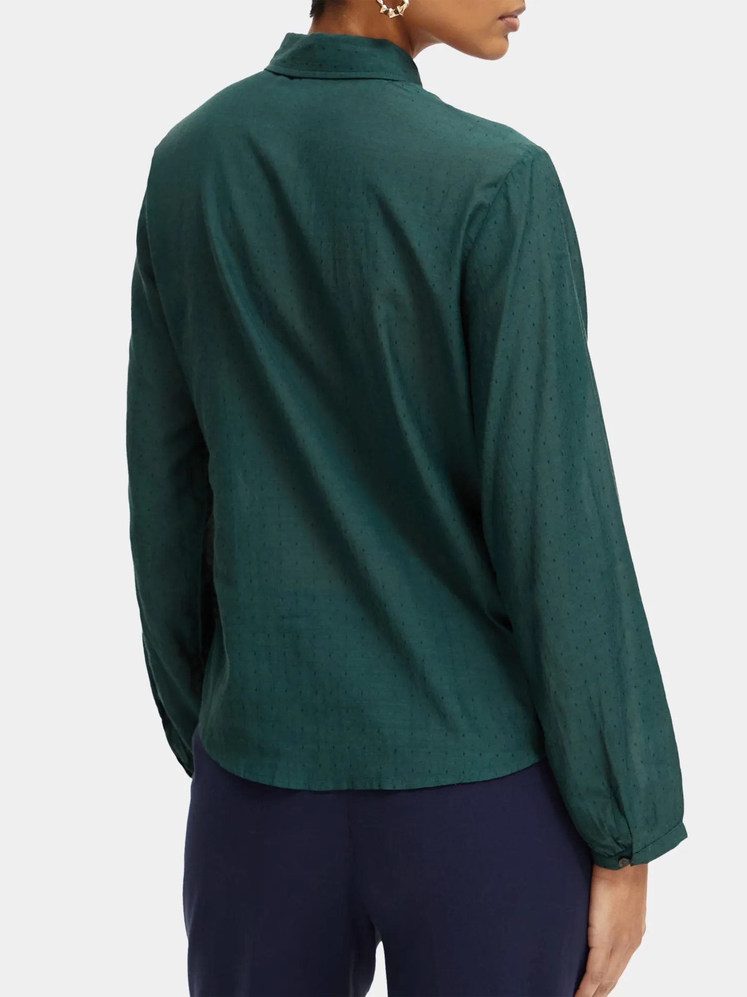Lightweight pintuck blouse sold by Scotch and Soda product image thumbnail 3