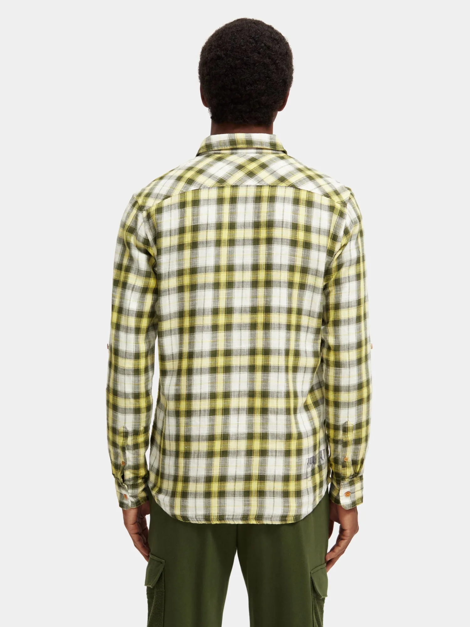 Checked flannel shirt with sleeve adjustments sold by Scotch & Soda product image thumbnail 3