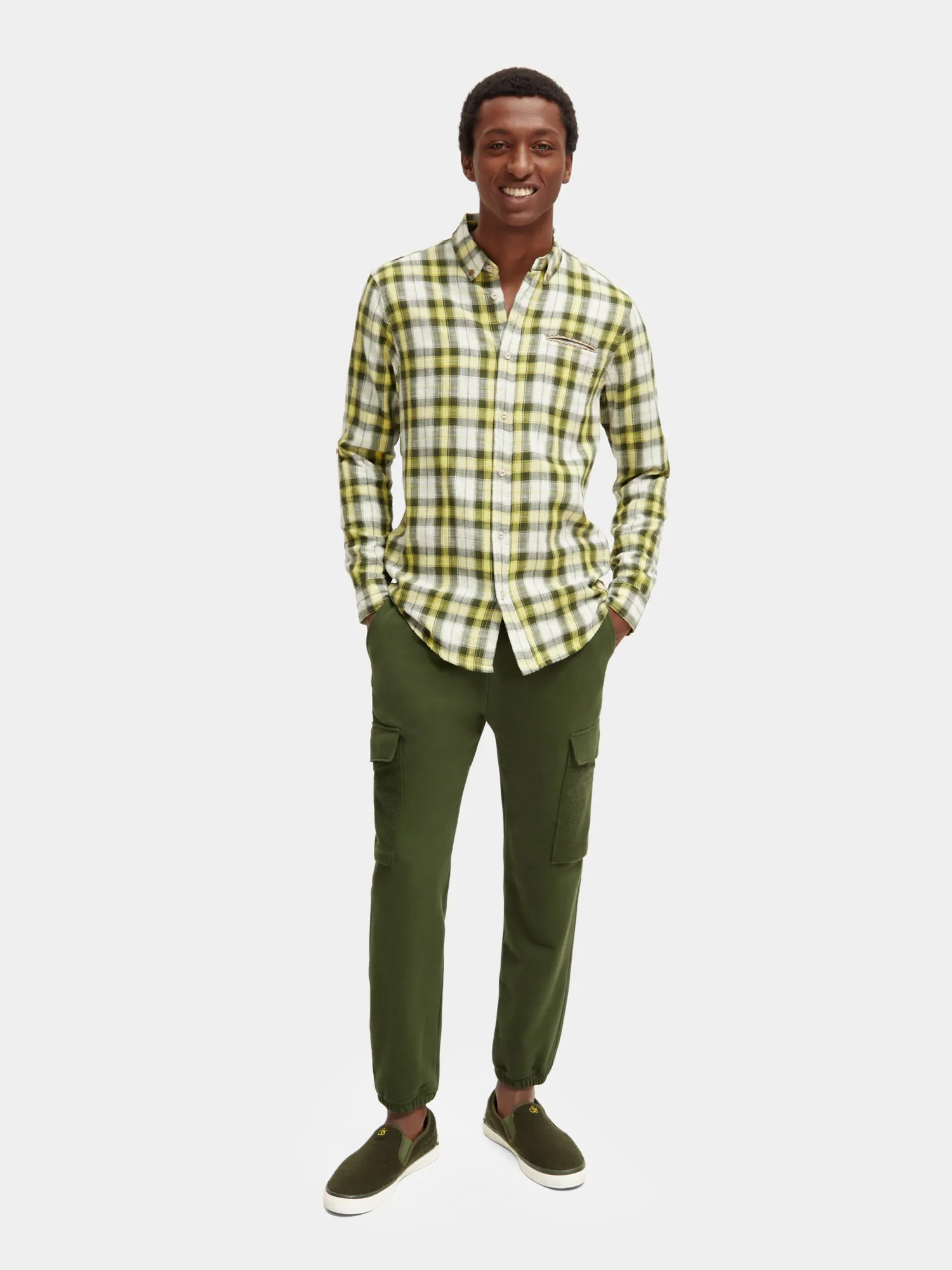 Checked flannel shirt with sleeve adjustments sold by Scotch & Soda product image thumbnail 4