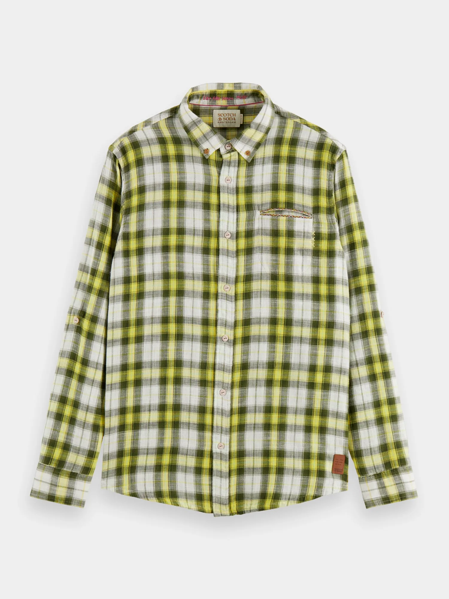 Checked flannel shirt with sleeve adjustments sold by Scotch & Soda product image thumbnail 2