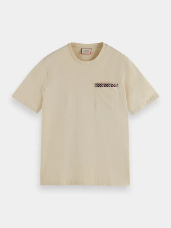 Washed tape pocket t-shirt sold by Scotch and Soda