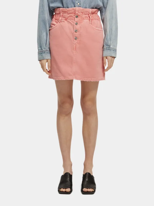 Break garment-dyed mini skirt sold by Scotch and Soda