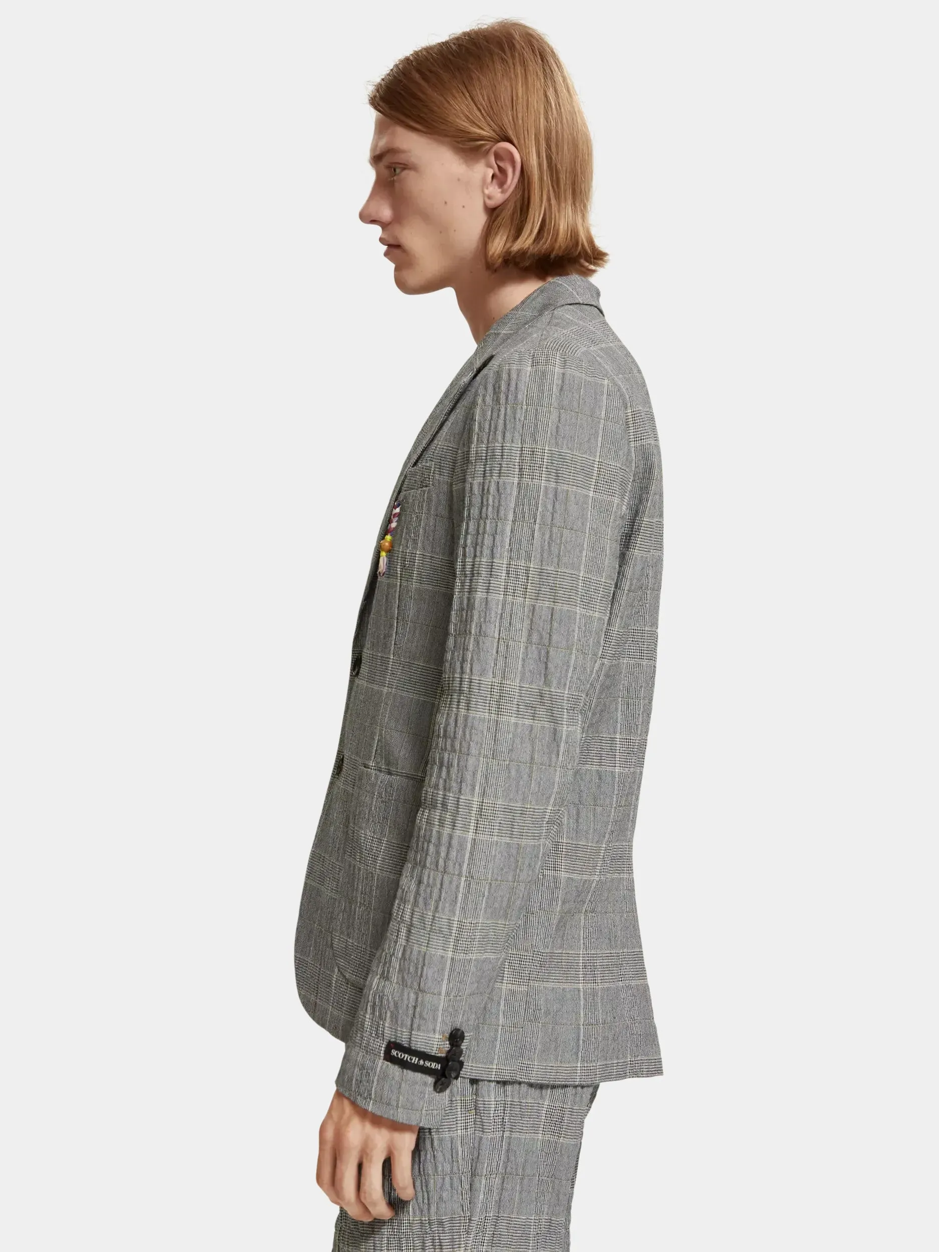 Check single-breasted blazer sold by Scotch and Soda product image thumbnail 4