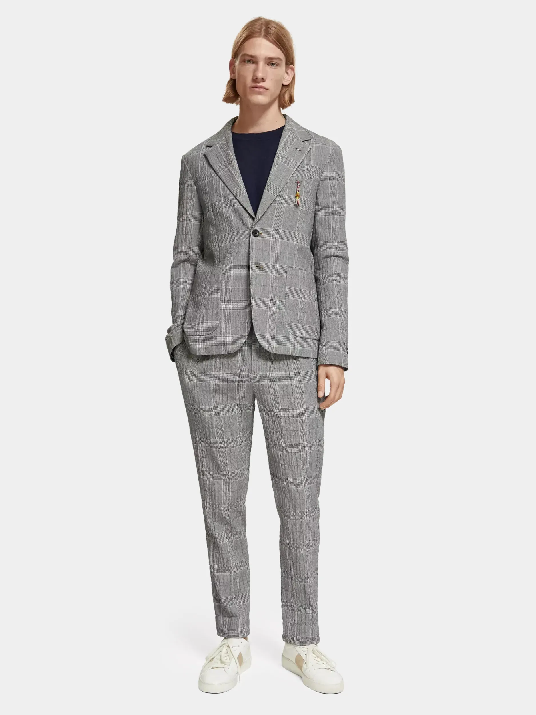 Check single-breasted blazer sold by Scotch and Soda product image thumbnail 5
