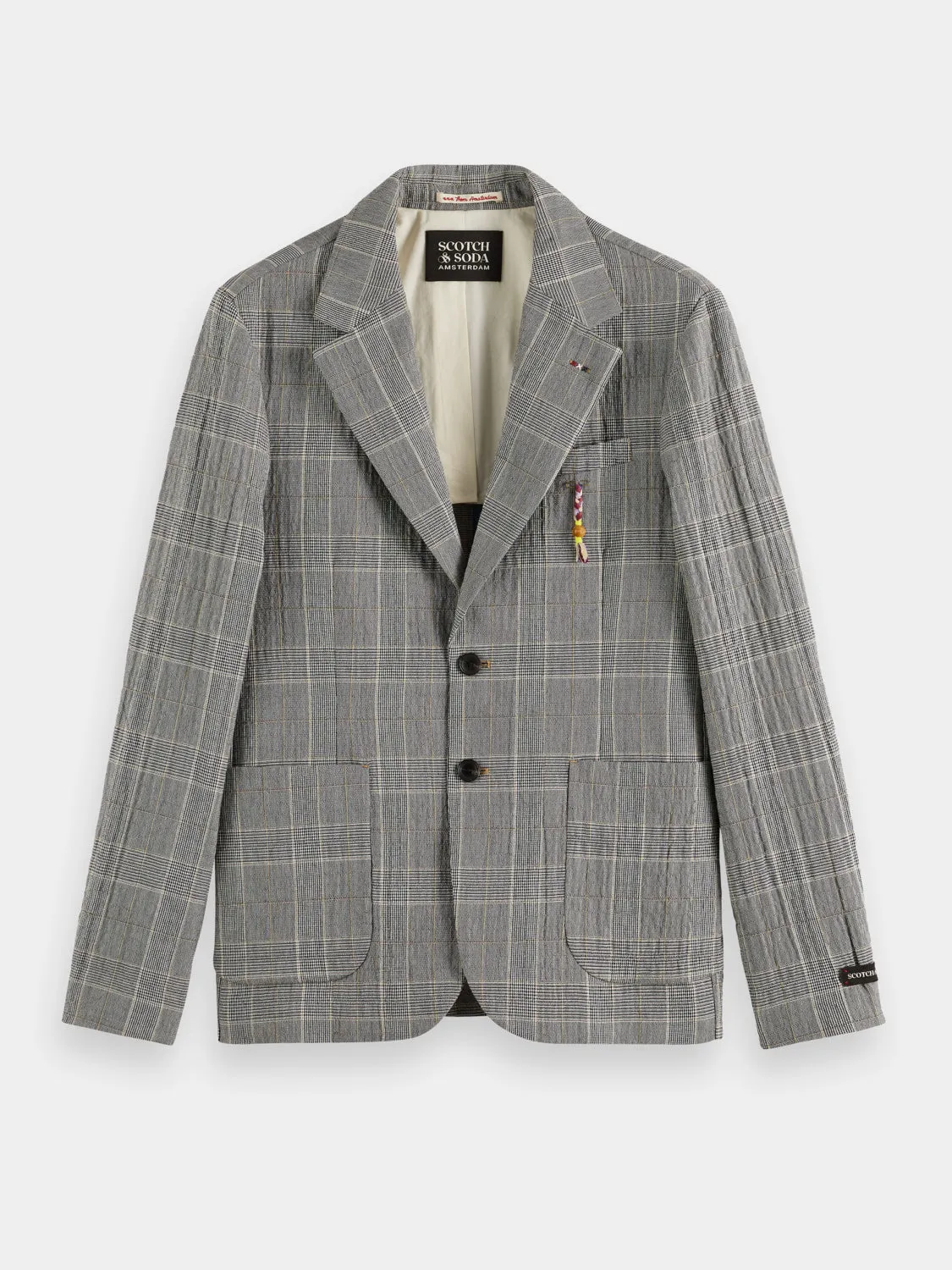 Check single-breasted blazer sold by Scotch and Soda product image thumbnail 2