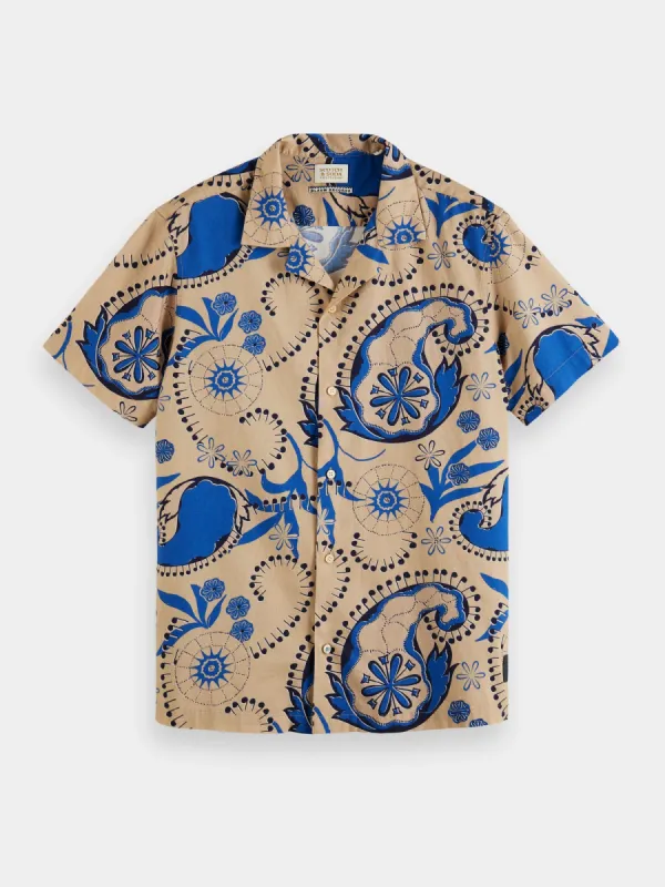 Printed camp shirt sold by Scotch and Soda