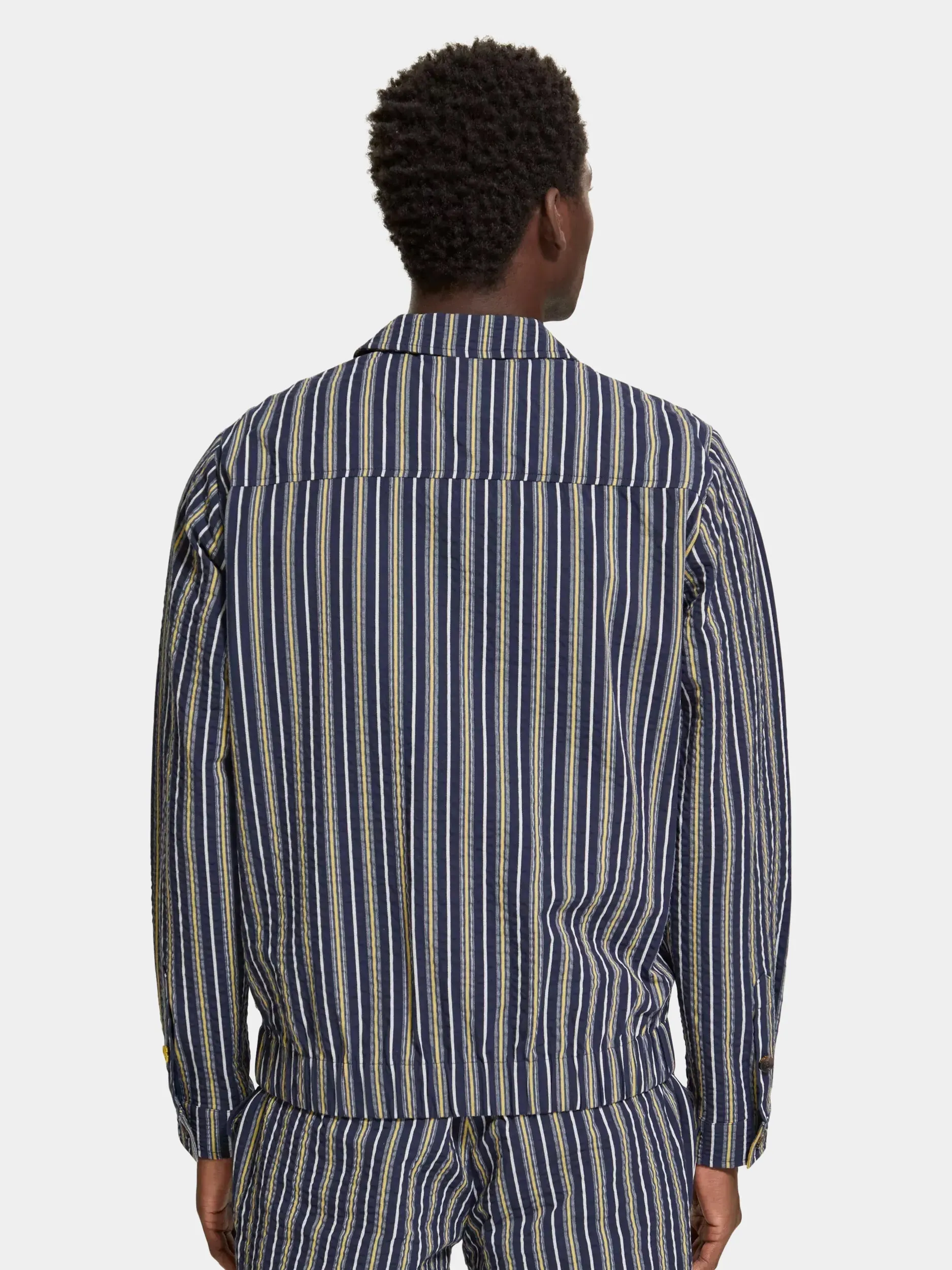 Seersucker blouson jacket sold by Scotch and Soda product image thumbnail 3