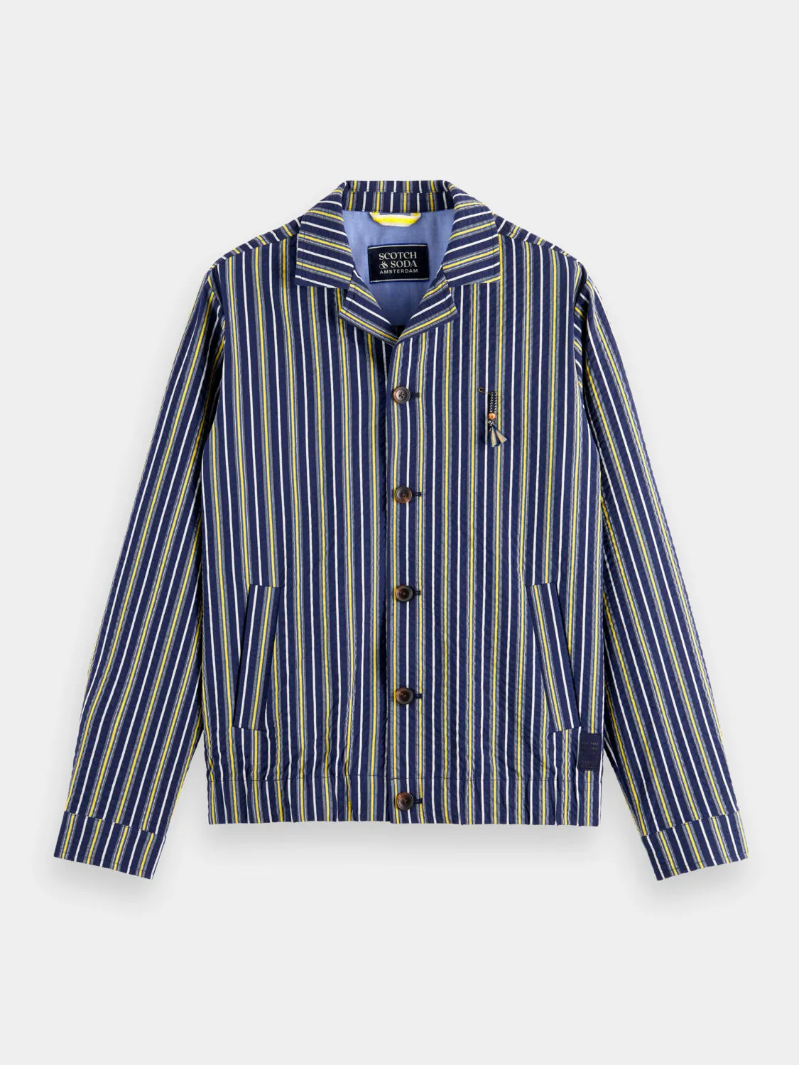 Seersucker blouson jacket sold by Scotch and Soda product image thumbnail 2