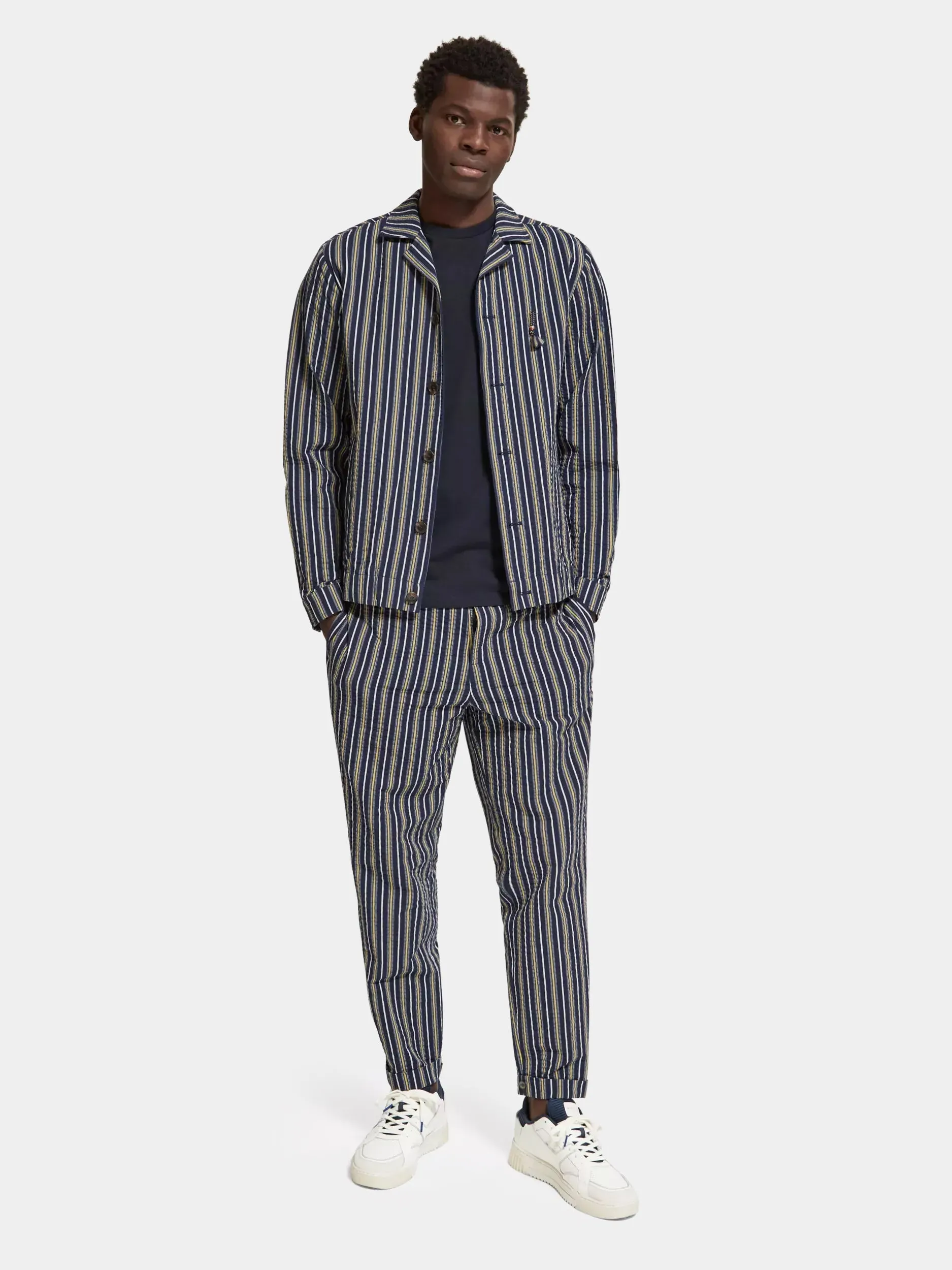 Seersucker blouson jacket sold by Scotch and Soda product image thumbnail 5