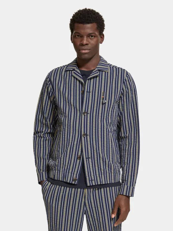 Seersucker blouson jacket sold by Scotch and Soda