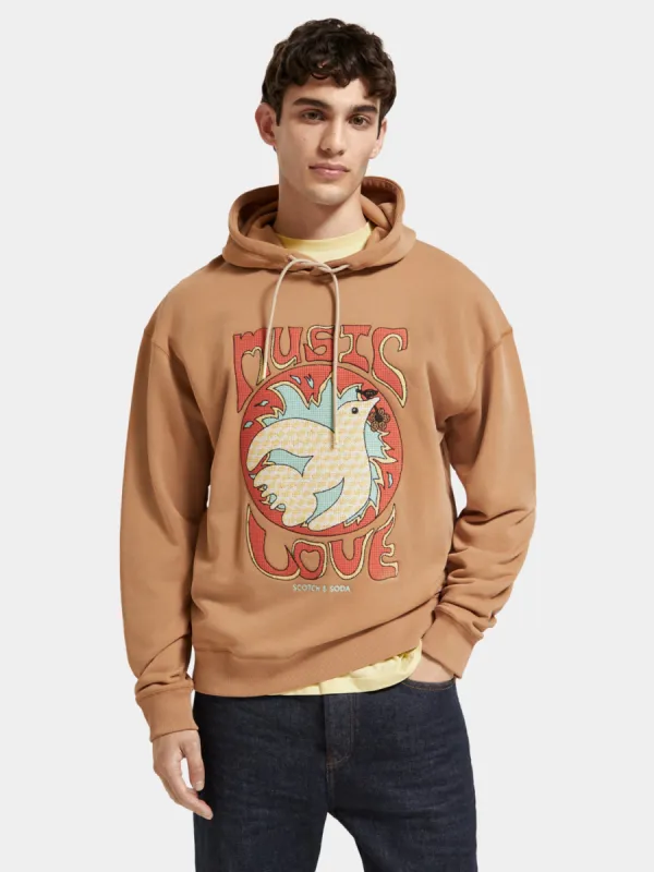 Artwork hoodie made by Scotch & Soda