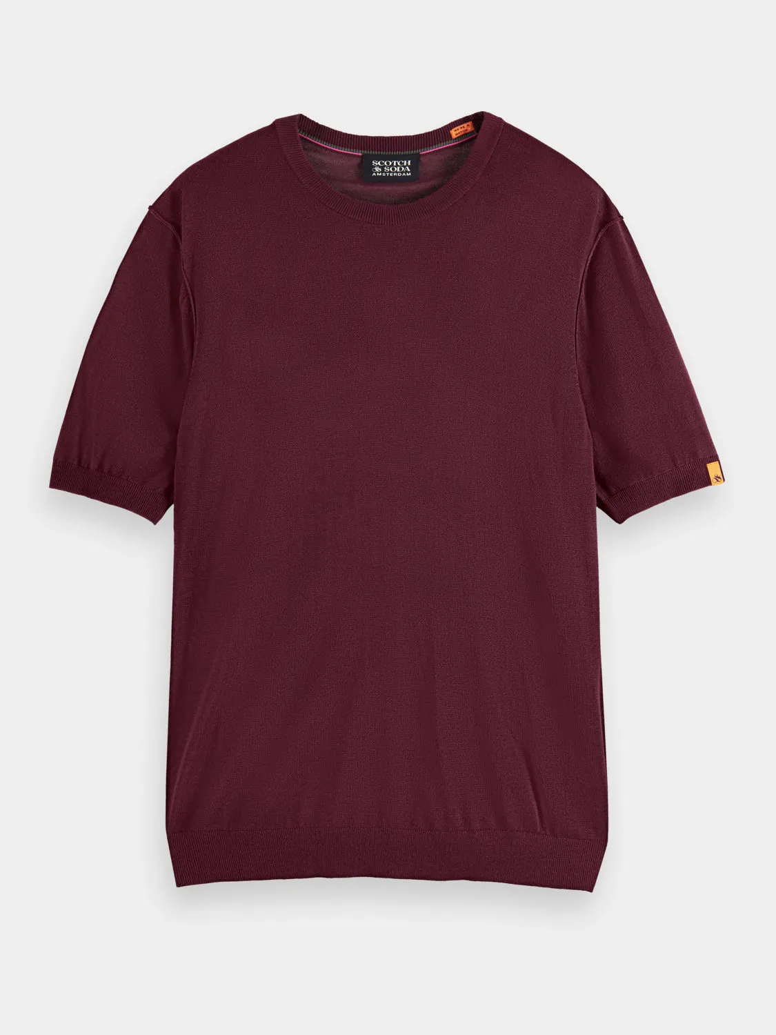 Wool blend knitted t-shirt sold by Scotch and Soda product image thumbnail 2