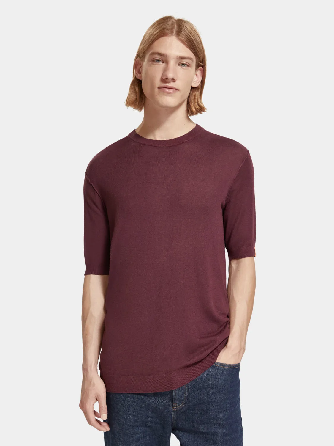 Wool blend knitted t-shirt sold by Scotch and Soda