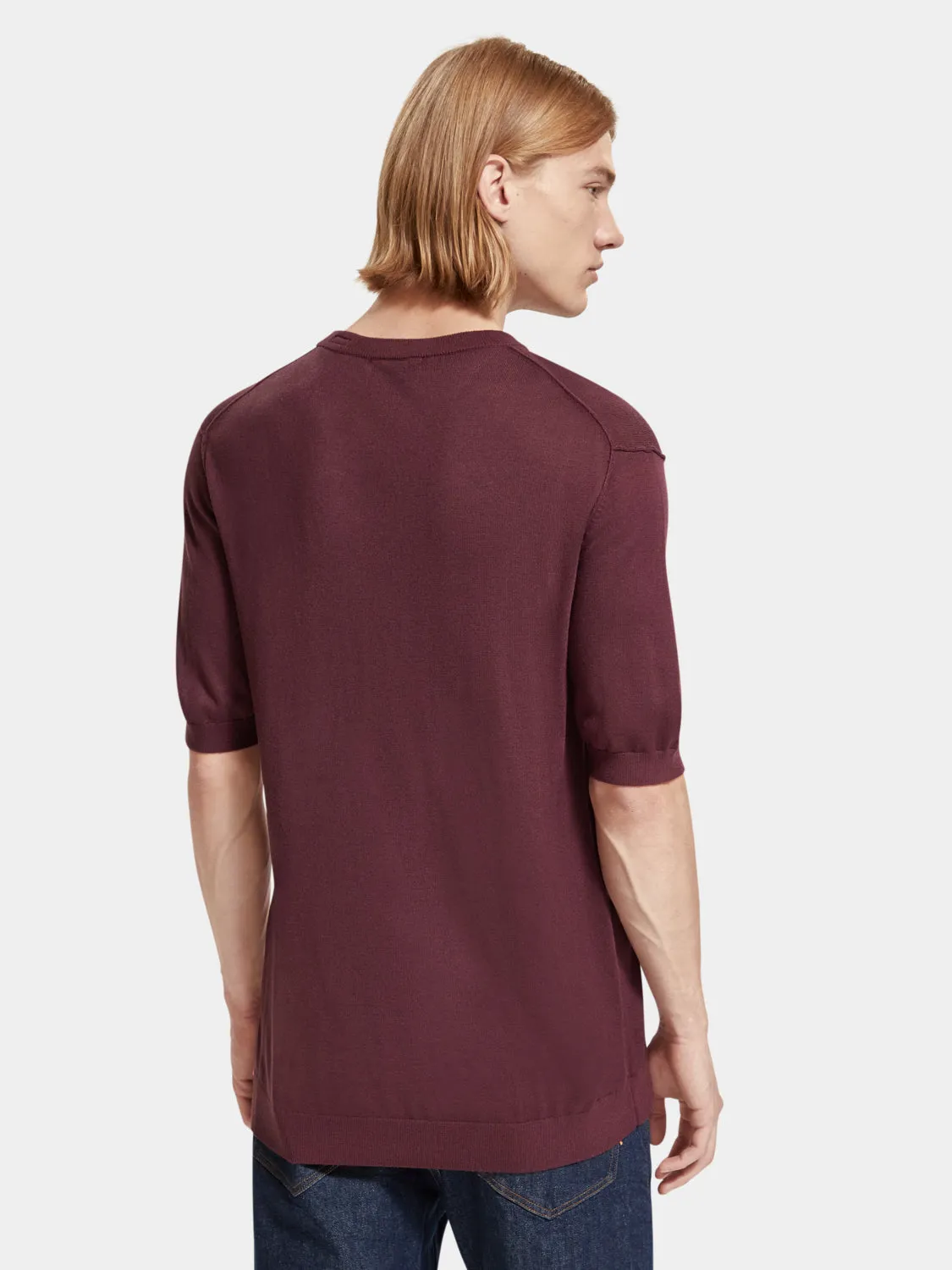 Wool blend knitted t-shirt sold by Scotch and Soda product image thumbnail 3