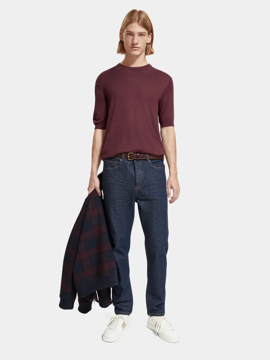 Wool blend knitted t-shirt sold by Scotch and Soda product image thumbnail 4