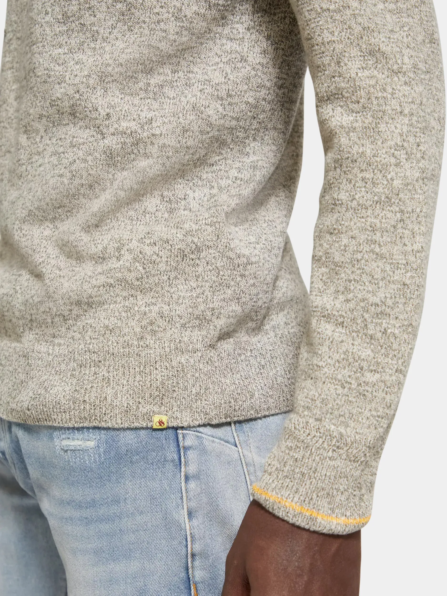 Melange crewneck pullover sold by Scotch & Soda product image thumbnail 5