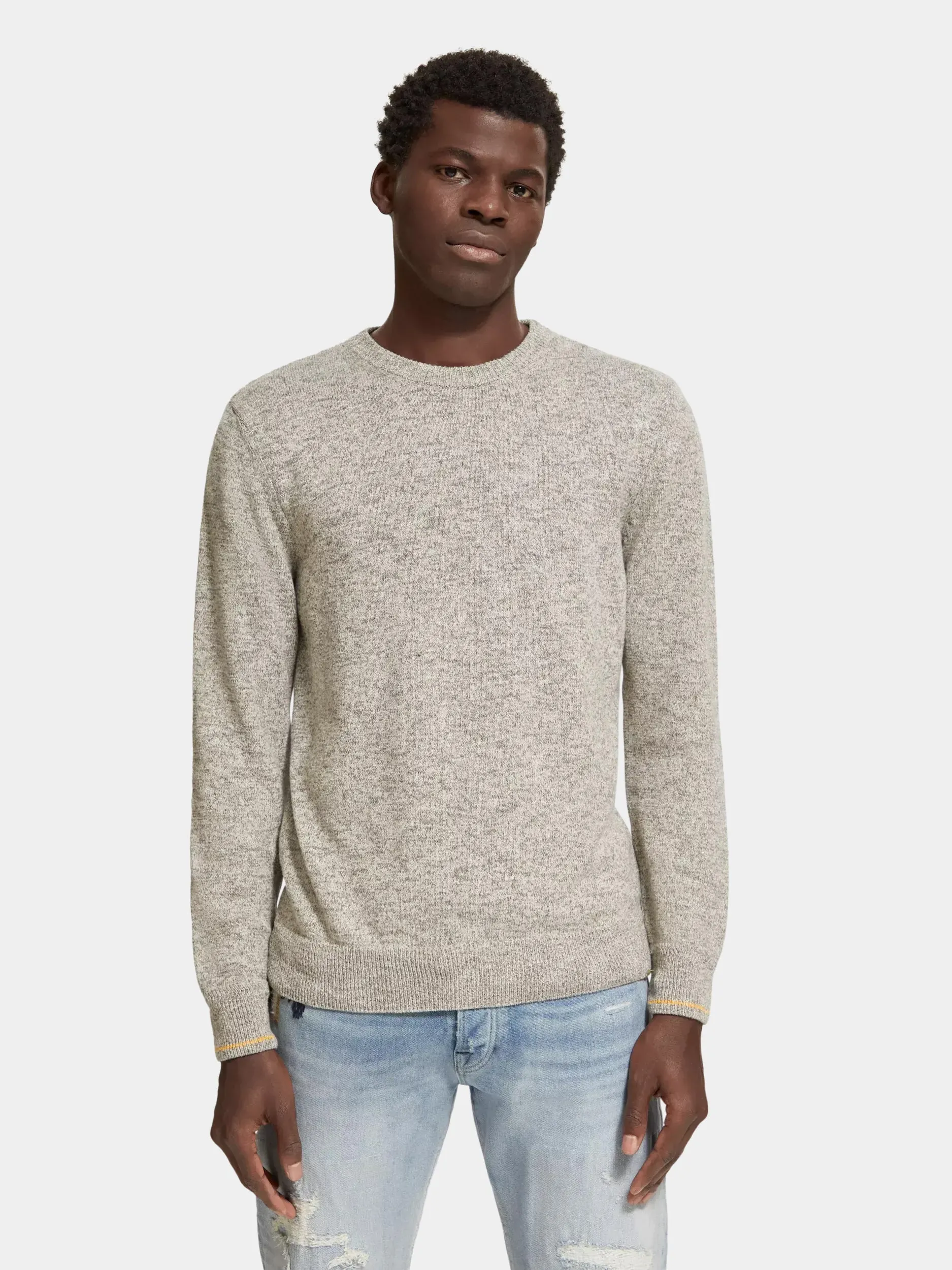 Melange crewneck pullover sold by Scotch & Soda