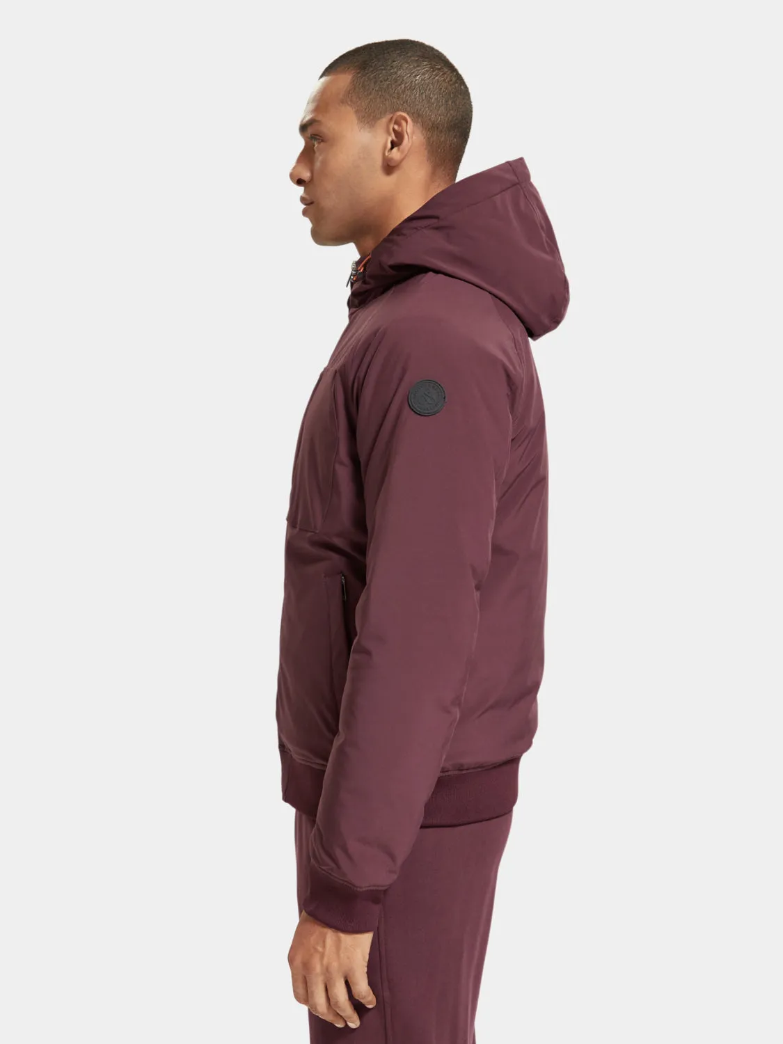 Stretch padded hooded jacket sold by Scotch and Soda product image thumbnail 4