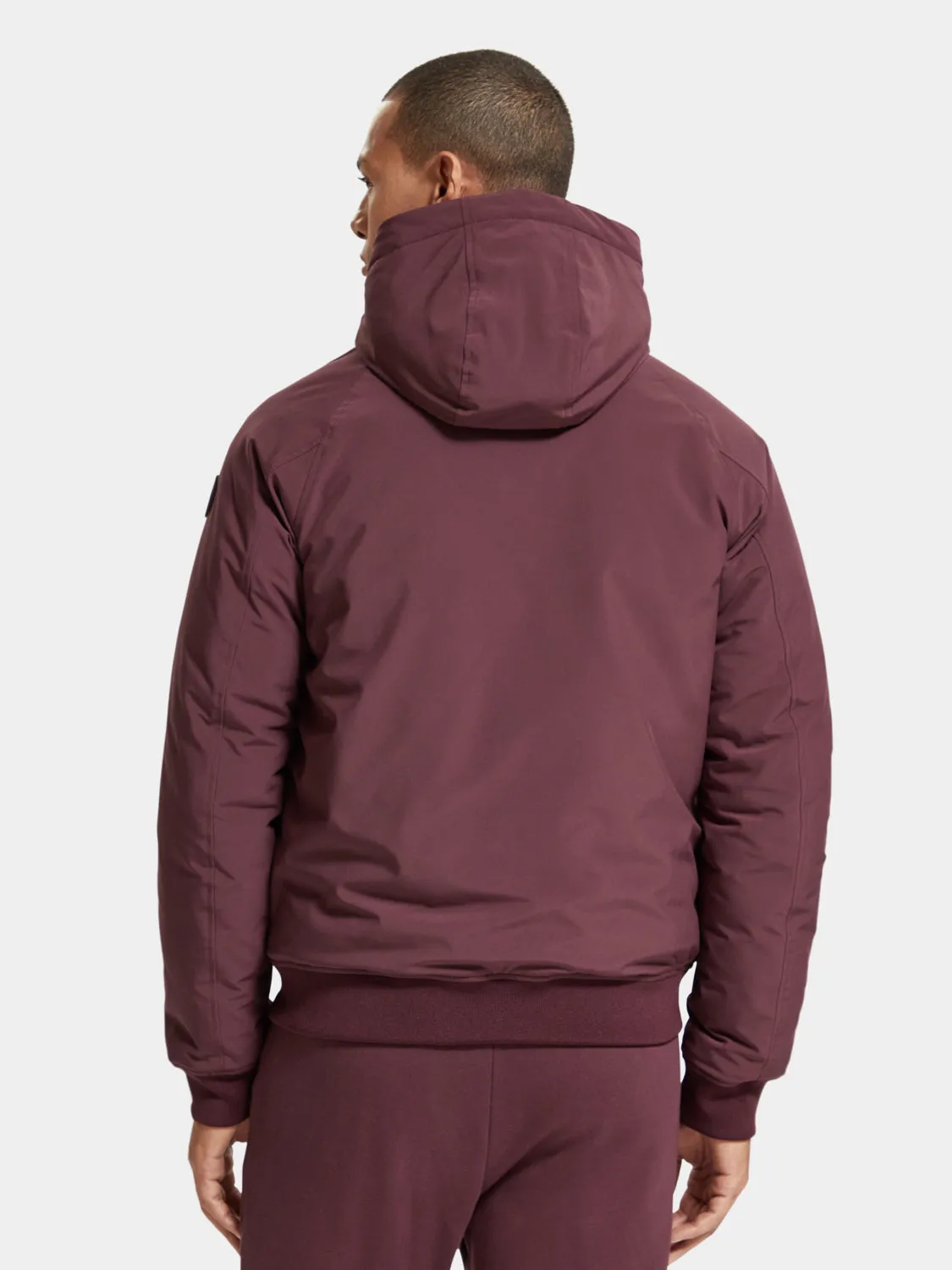 Stretch padded hooded jacket sold by Scotch and Soda product image thumbnail 3