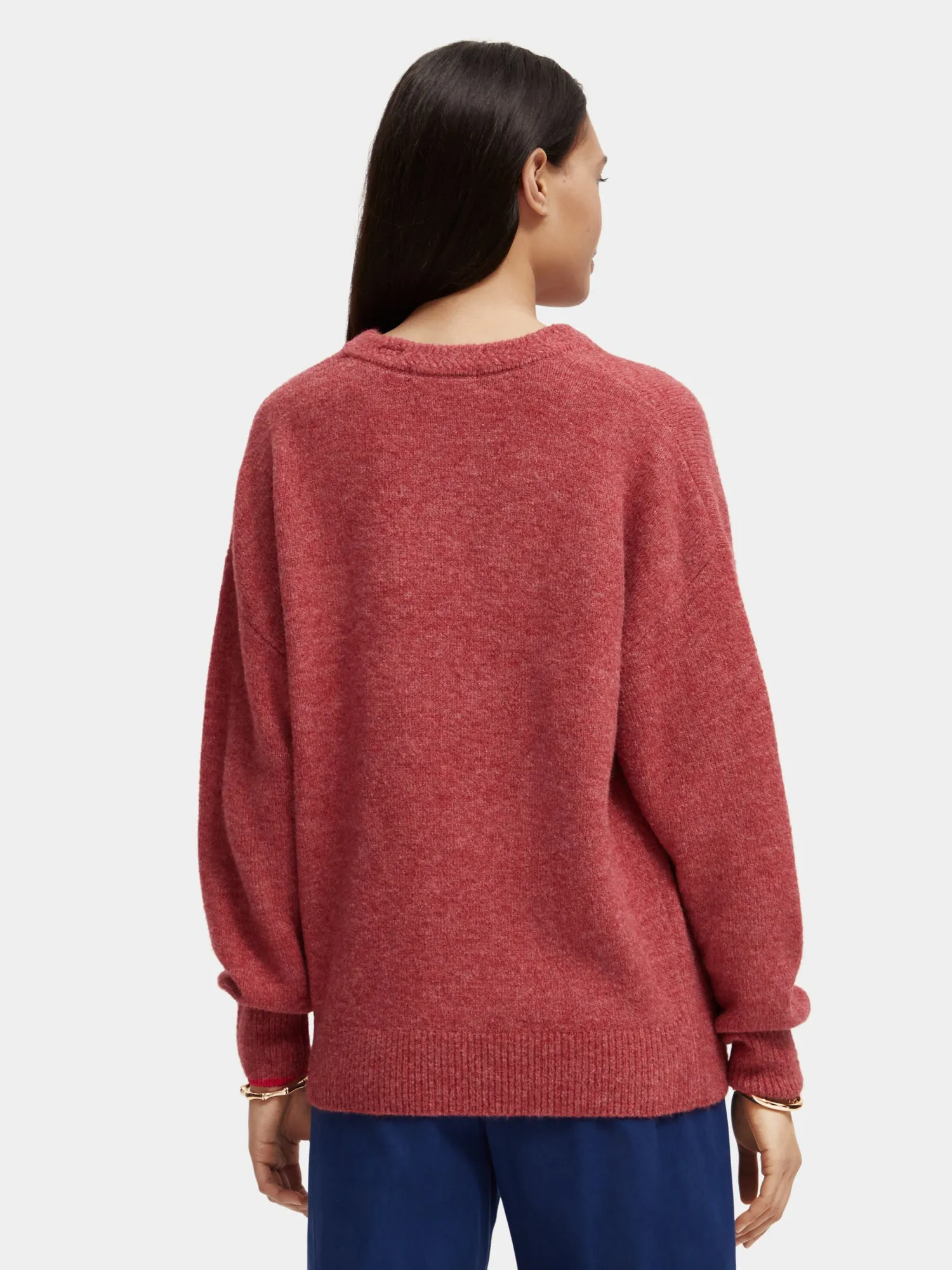 Knitted crewneck sweater sold by Scotch and Soda product image thumbnail 3