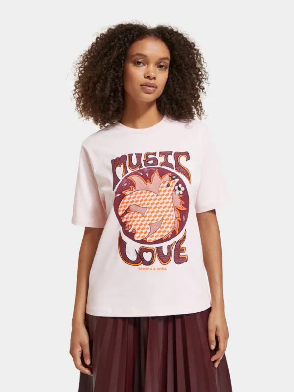 Relaxed-fit artwork t-shirt sold by Scotch and Soda