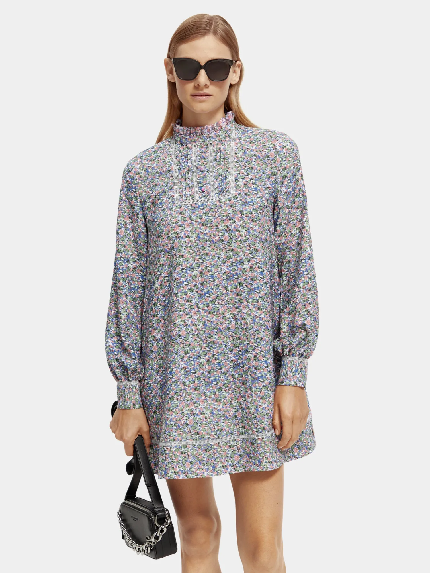 Ruffled mini dress sold by Scotch & Soda