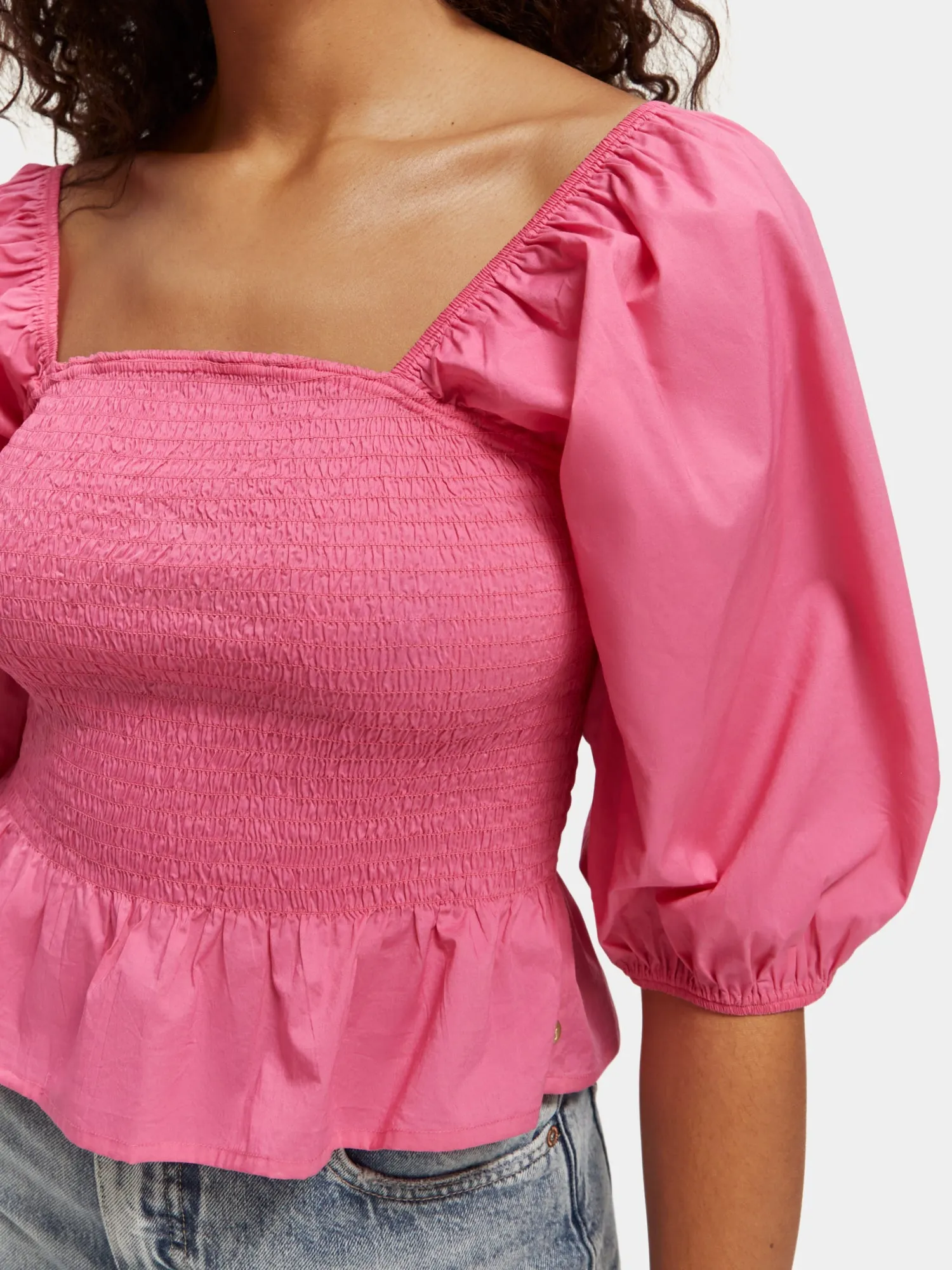 Smocked puff sleeve top sold by Scotch and Soda product image thumbnail 5