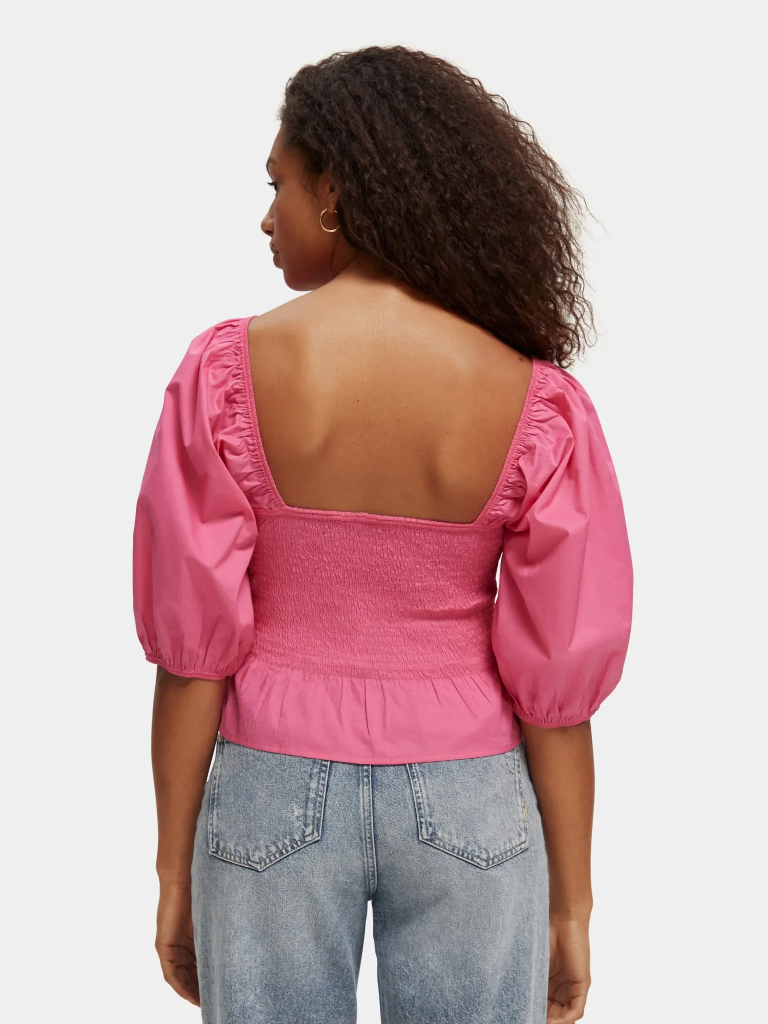 Smocked puff sleeve top sold by Scotch and Soda product image thumbnail 3
