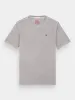 Regular-fit garment-dyed logo t-shirt sold by Scotch and Soda