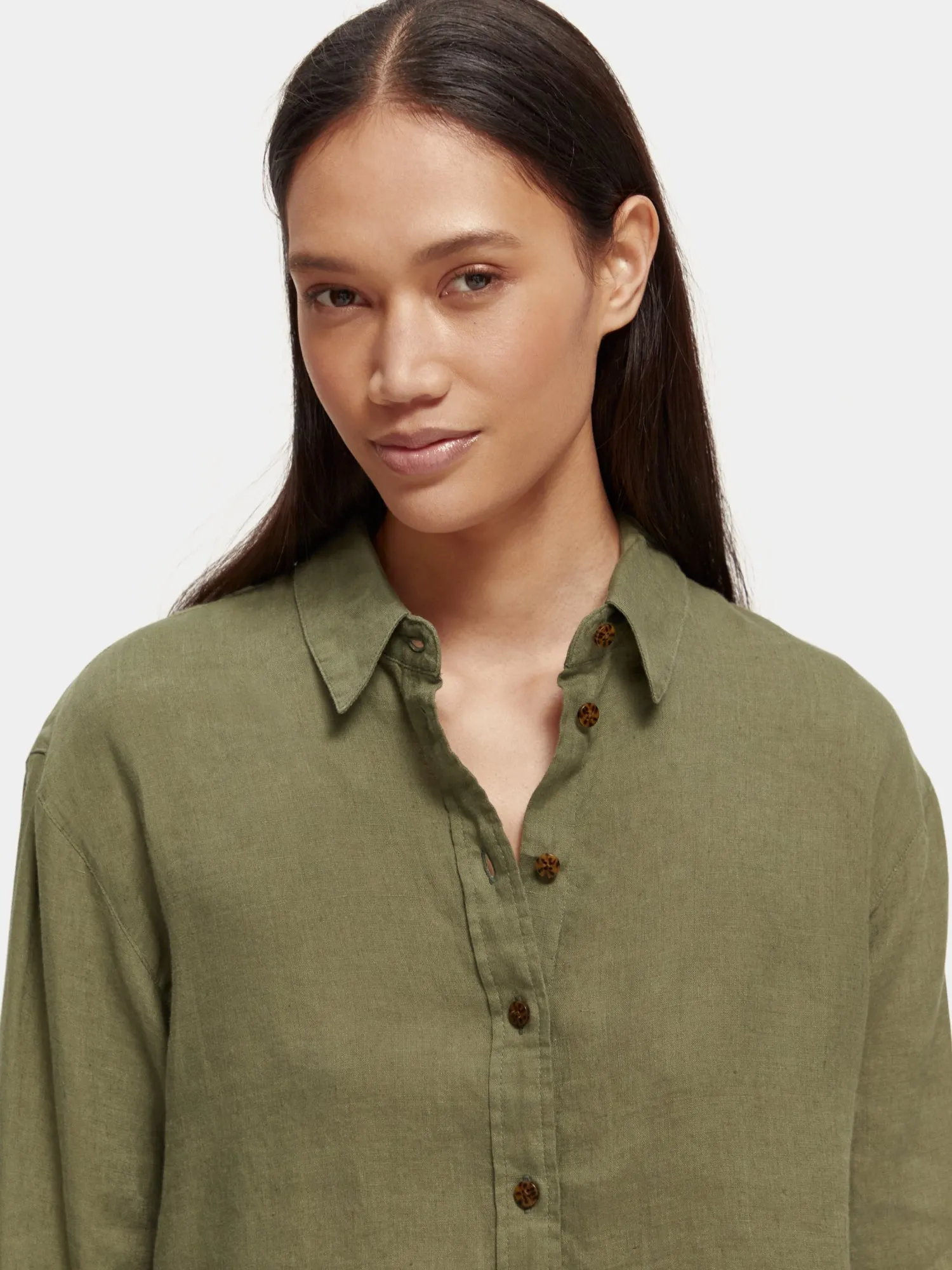 Oversized linen shirt sold by Scotch and Soda product image thumbnail 5