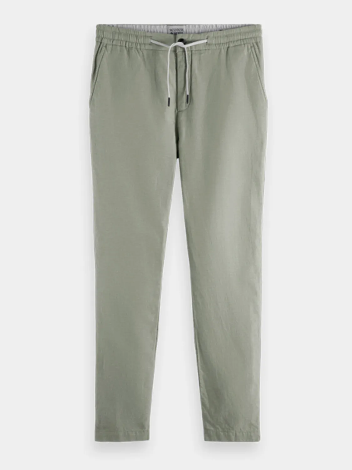 Warren cotton-linen twill jogger pants sold by Scotch and Soda