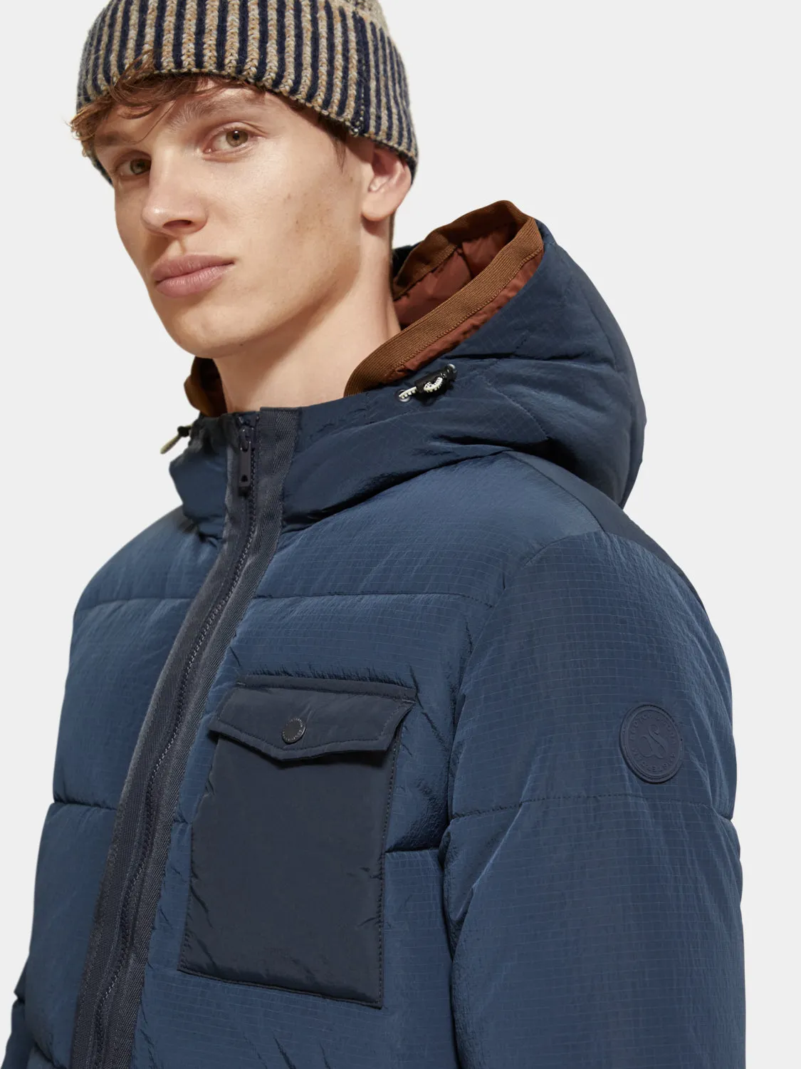 Hooded puffer jacket sold by Scotch and Soda product image thumbnail 4