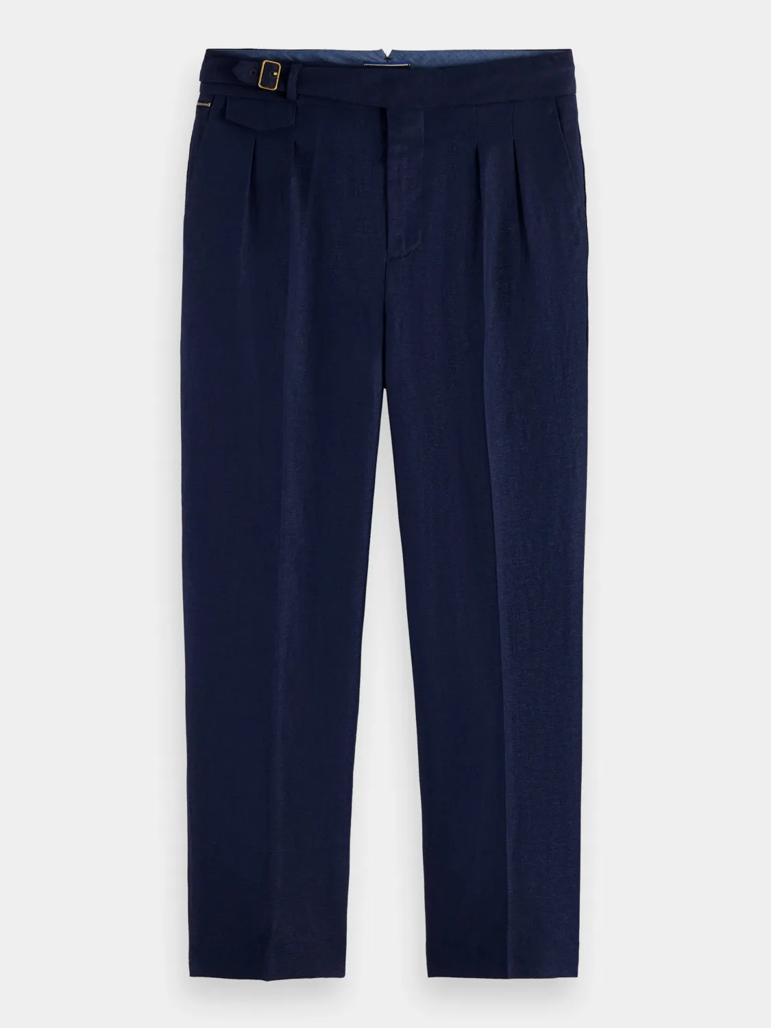 Pleated wide-fit herringbone chino sold by Scotch and Soda product image thumbnail 2