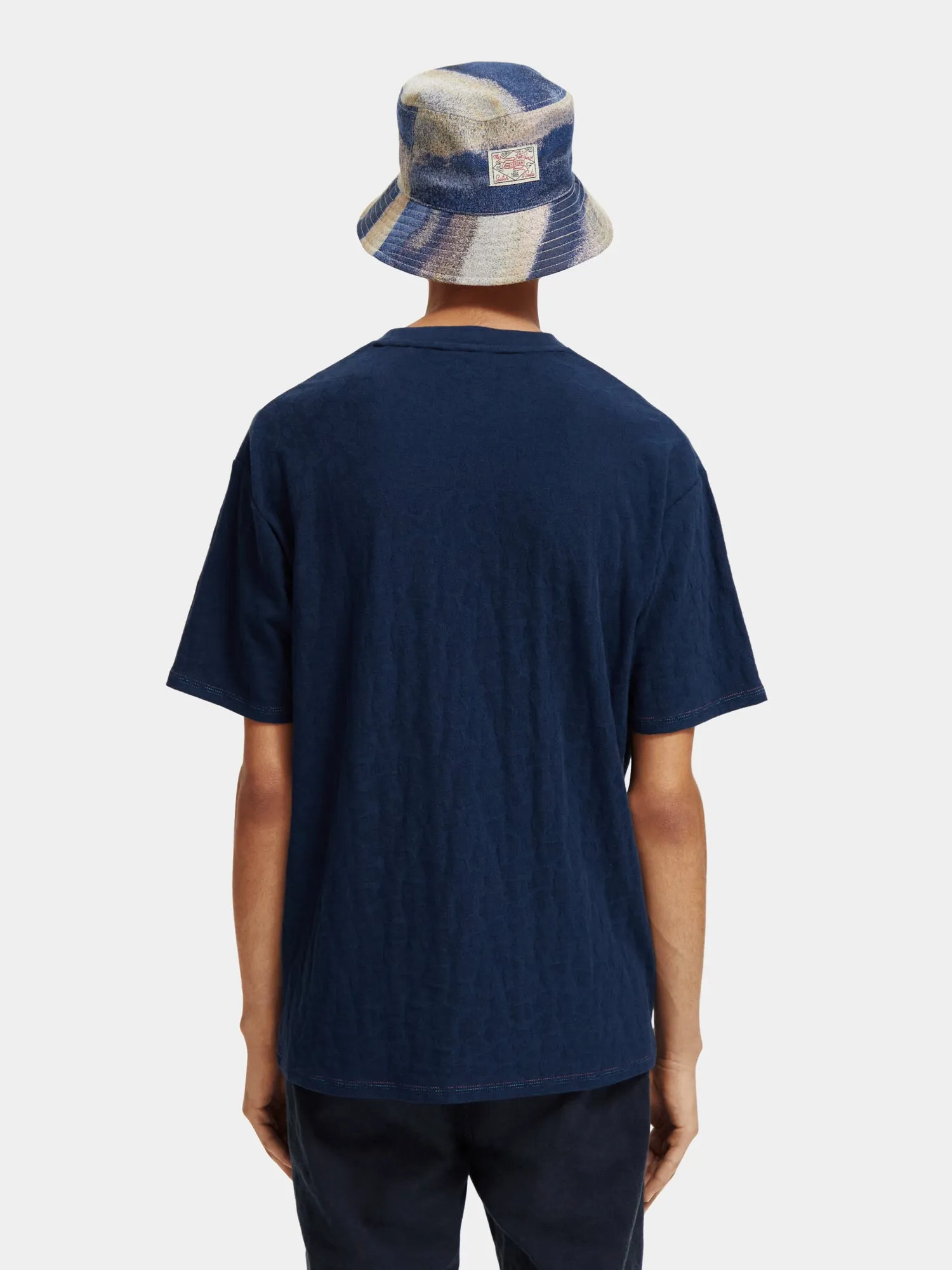Relaxed-fit jacquard t-shirt sold by Scotch and Soda product image thumbnail 3
