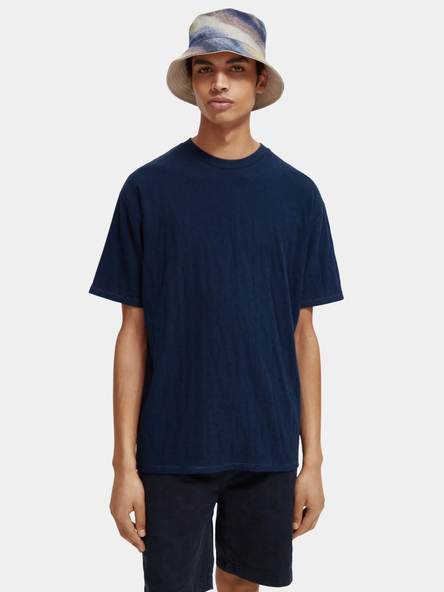 Relaxed-fit jacquard t-shirt sold by Scotch and Soda